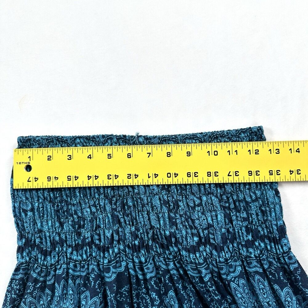 Bangkok Harem Pants High Waist Flowy Womens One Size Boho Festival Hippie Beach - Picture 8 of 13